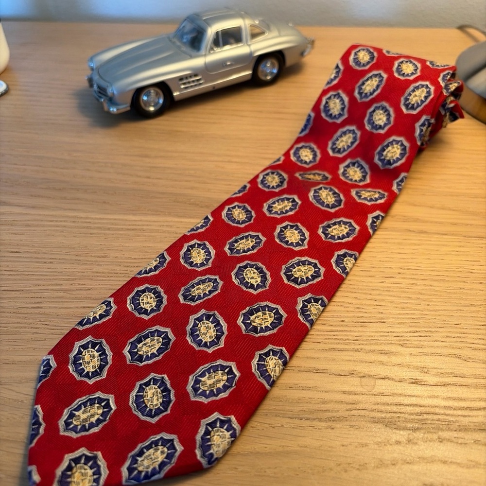 Robert Talbott Red and Blue Patterned Tie